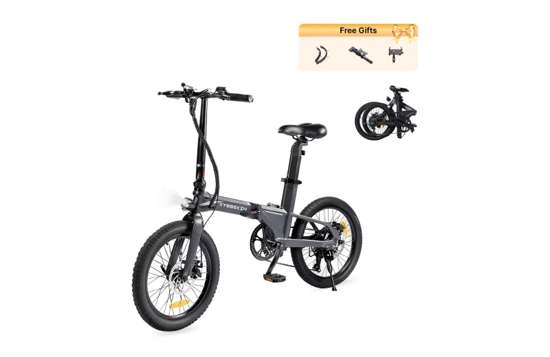 C10 Klapprad E-Bike - Schwarz