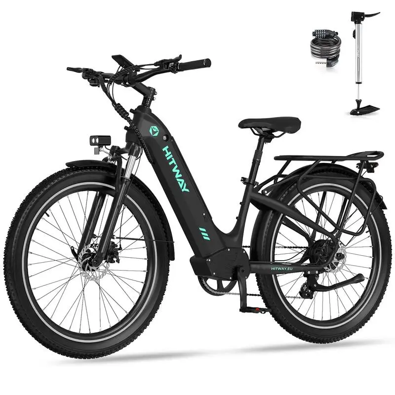 E-Bike City E-Bike 26 x 3,0 Zoll , Tiefeinsteiger Elektrofahrrad, 150 km, BK16