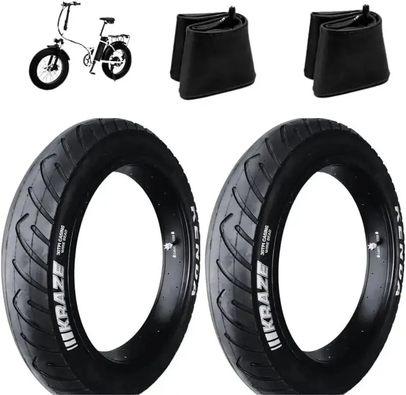 2 Reifen kenda 20x4.0 1/4 (97-406)+Schläuche, Reifen 20 x 4.0 Fatbike EV