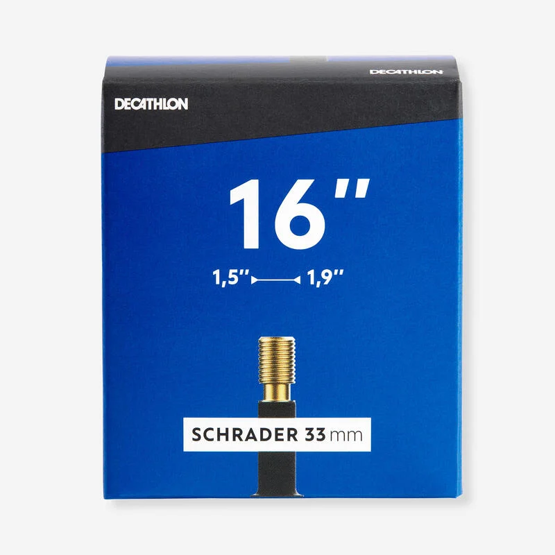Fahrradschlauch 16" × 1,5/1,9 Schraderventil