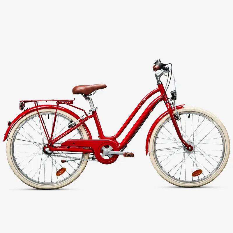 Kinderfahrrad 24 Zoll Elops 900 rot