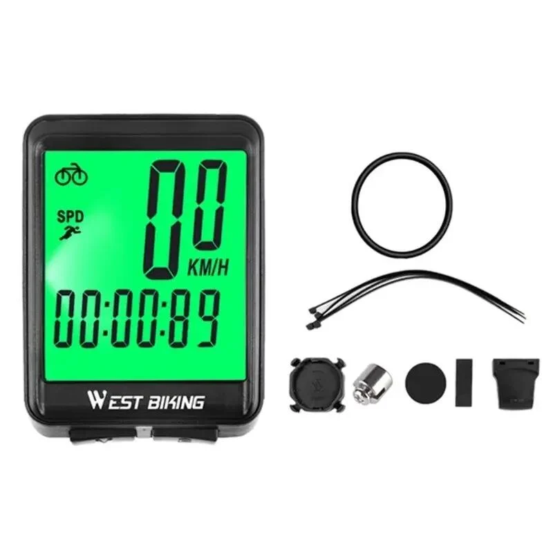 Fahrradcomputer drahtlos für MTB Rennrad beleuchtetes Display wasserdicht