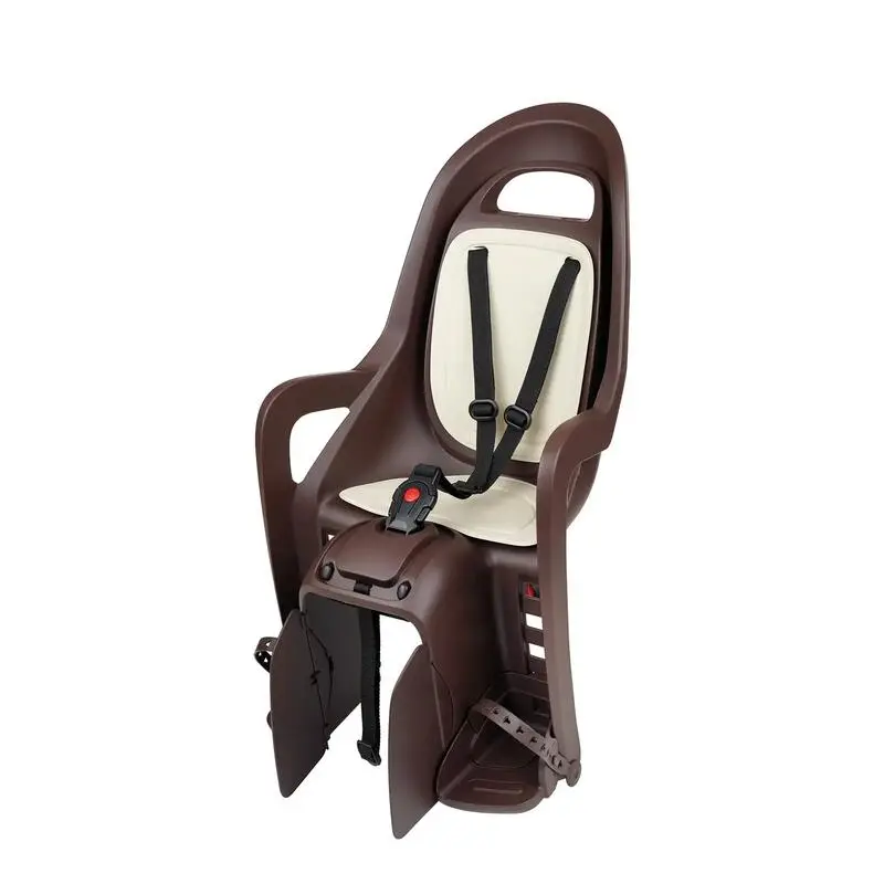 Hinterer Fahrradsitz für Gepäckträger Groovy XR Dunkelbraun und Braun
