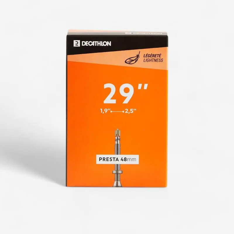 Fahrradschlauch MTB 29×1,9‒2,5 Presta 48 mm Light