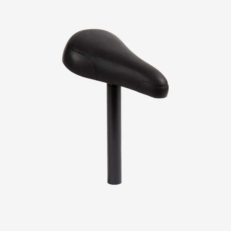 Sattel schwarz 16 Zoll Fahrrad + Sattelstütze 26 mm schwarz