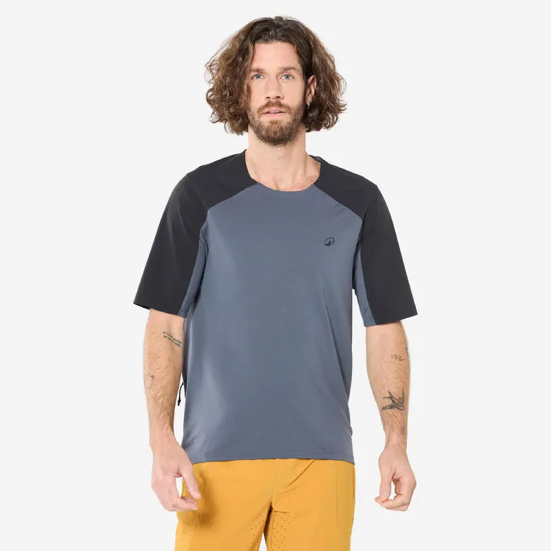MTB Trikot kurzarm atmungsaktiv Cargo 500 Herren grau/schwarz