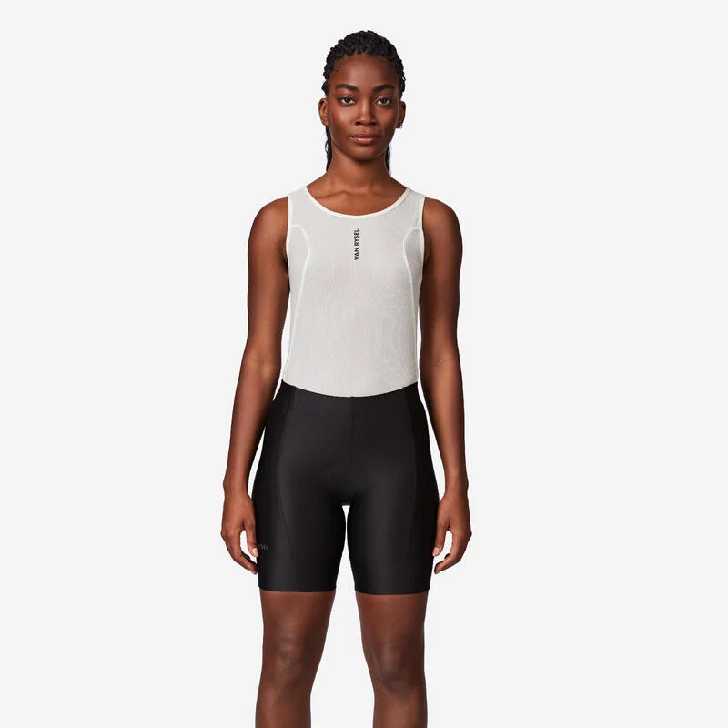 Radhose kurz Rennrad „Essential“ Damen schwarz