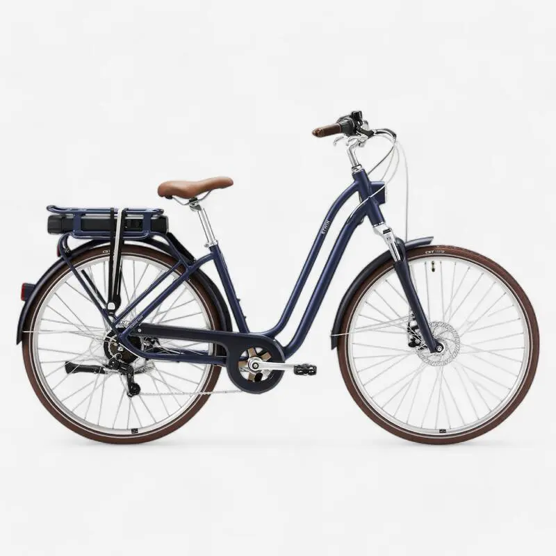 E-Bike City Bike 28 Zoll Elops 900E LF dunkelblau