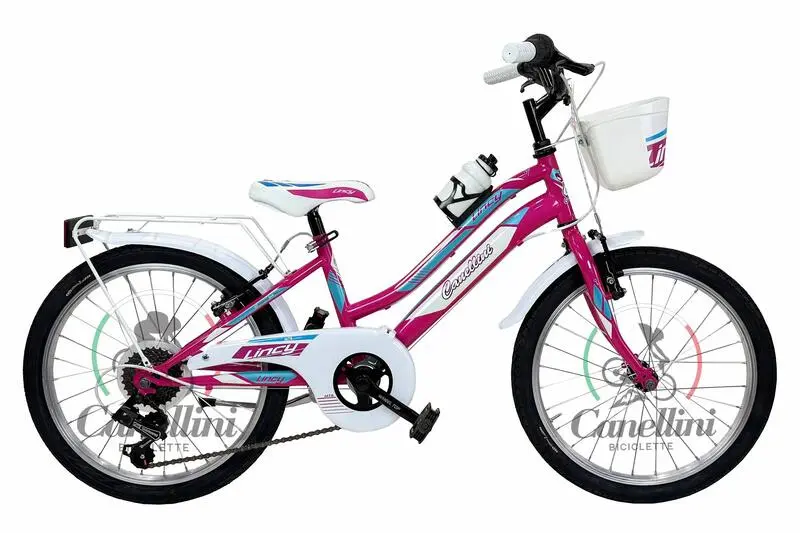 Kinderfahrrad MTB Canellini LINCY 20" - Fuchsia/Hellblau