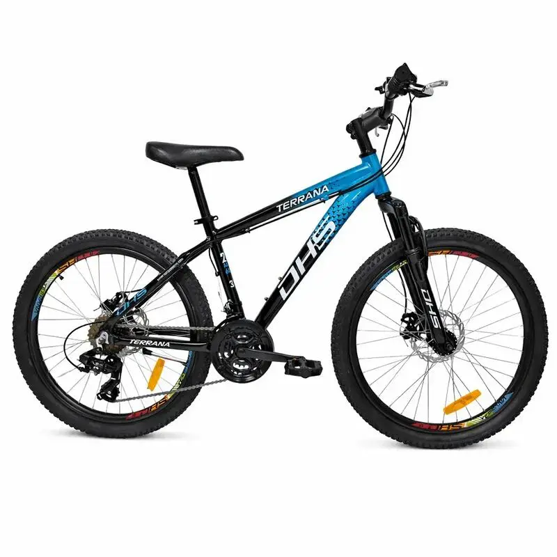 Kinderfahrrad DHS Terrana 2423 – 24 Zoll, Modell 2026, Blau-Schwarz