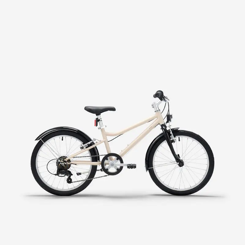 Kinderfahrrad Trekkingrad 20 Zoll Riverside 500 beige