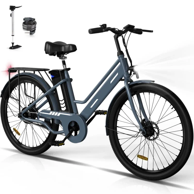E-Bike City E-Bike 27,5 Zoll, Tiefeinsteiger Elektrofahrrad, 100 km, BK8SL