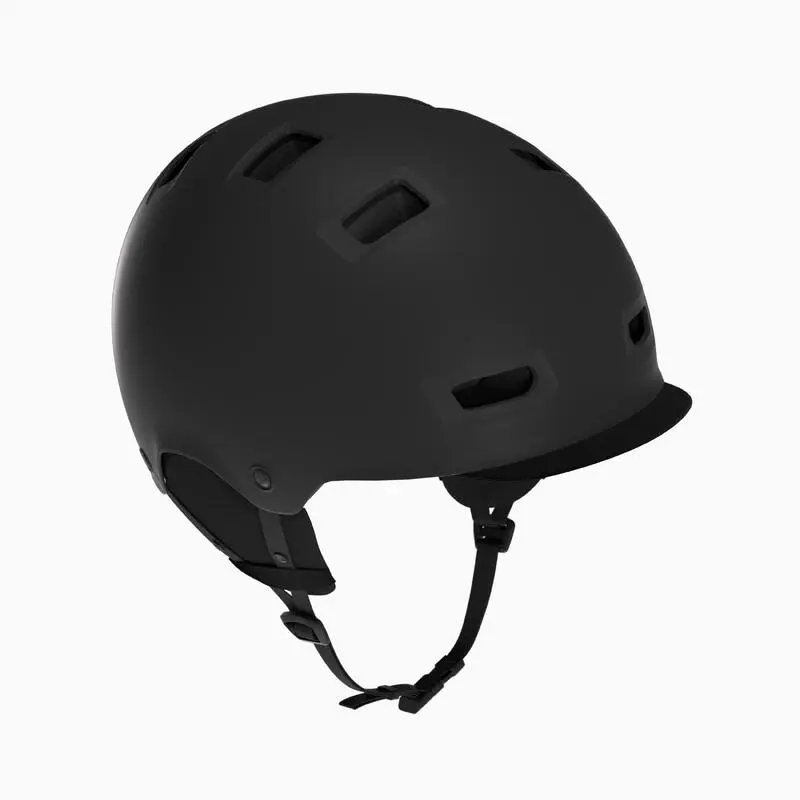 Fahrradhelm City 500 Bowl schwarz