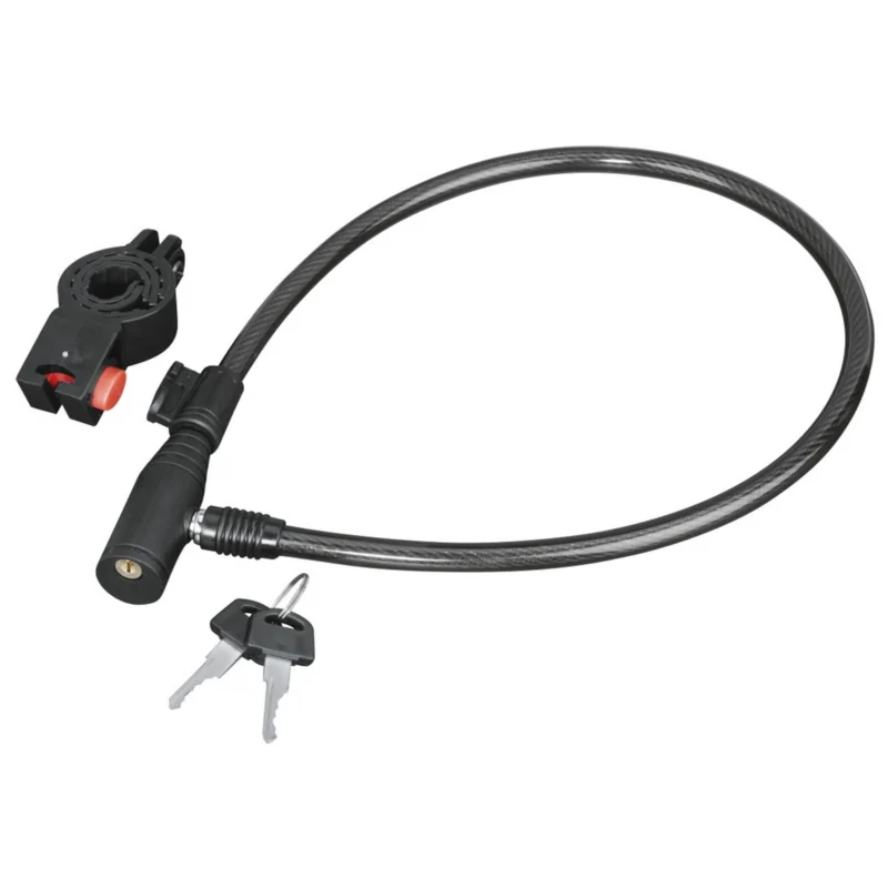 HAMA Fahrrad-Kabelschloss 65 cm, Schwarz