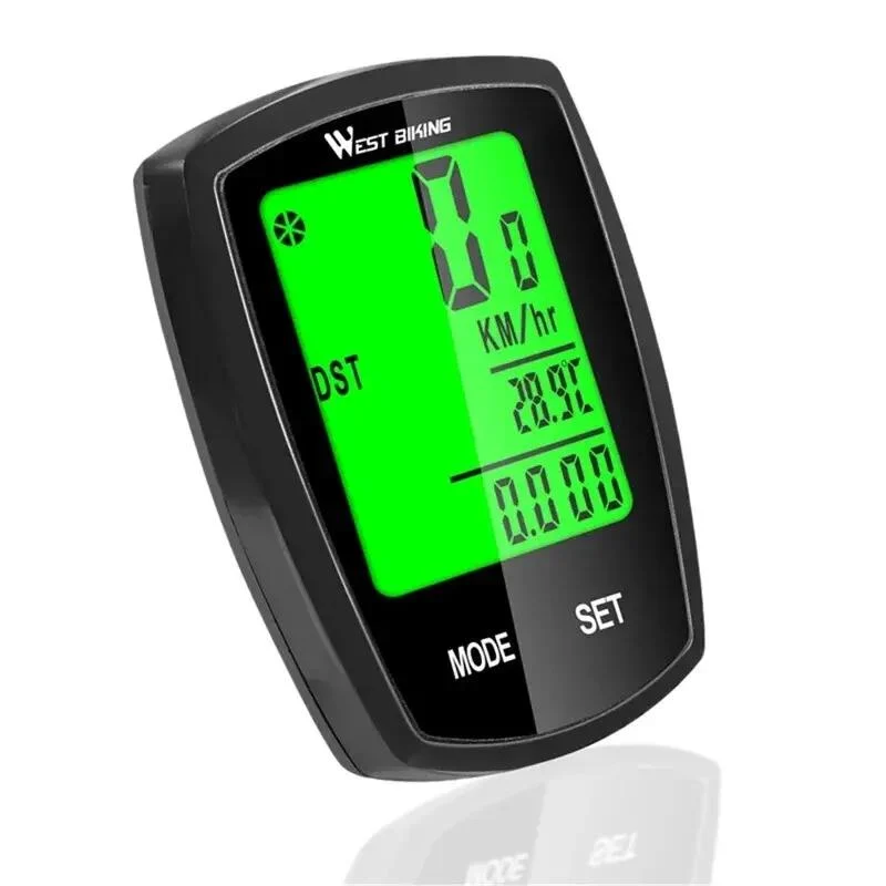 Fahrradcomputer LED digital Geschwindigkeit Stoppuhr