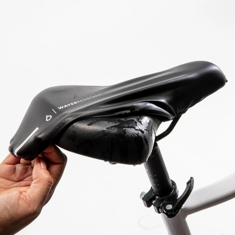Fahrrad-Sattelbezug wasserfest XL schwarz