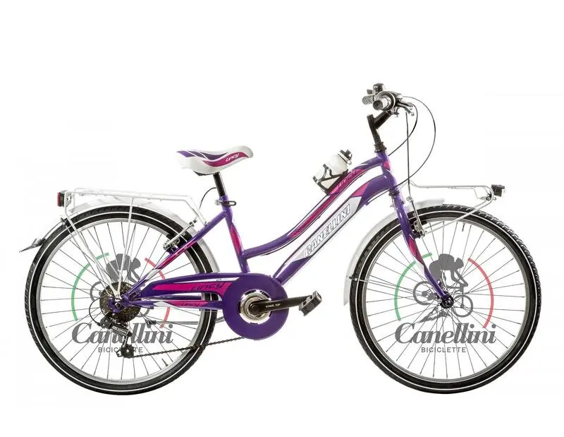 Kinderfahrrad MTB Canellini LINCY 24" - Violett/Fuchsia