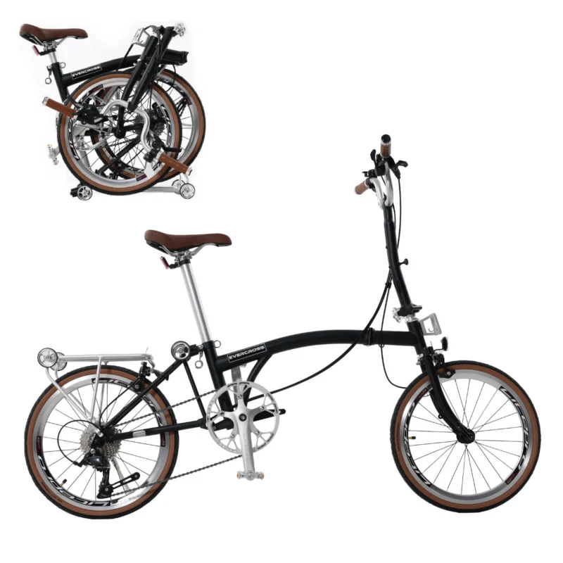 Faltrad EM6 16"- 9-Gang Shimano - Dreifach-Faltmechanismus - Ultrakompakt 13kg