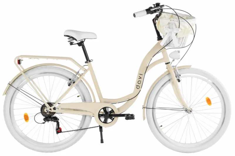 City Bike 26 Zoll Davi Emma 18 Zoll Shimano 7 Gänge 155-180 cm Mit Korb