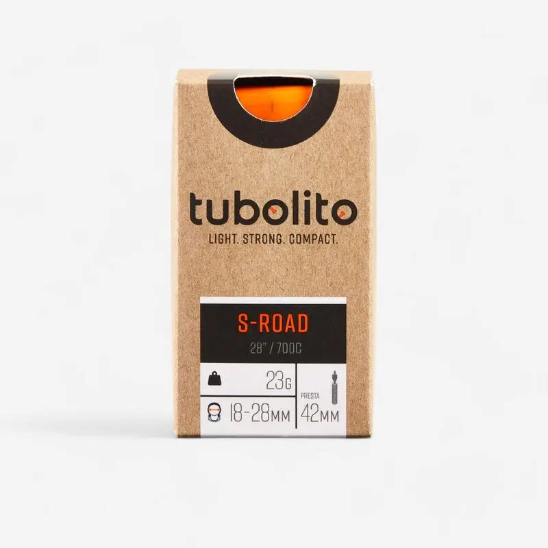 Fahrradschlauch Tubolito S-Tubo-Road 700 × 18/28 Presta Ventil 42 mm
