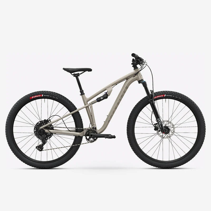 Mountainbike 29 Zoll vollgefedert Aluminiumrahmen EXPL 140 S beige