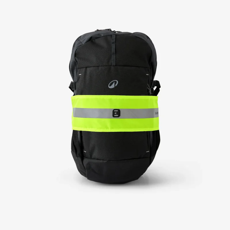 Reflektorband für Rucksack Tag und Nacht sichtbar neongelb