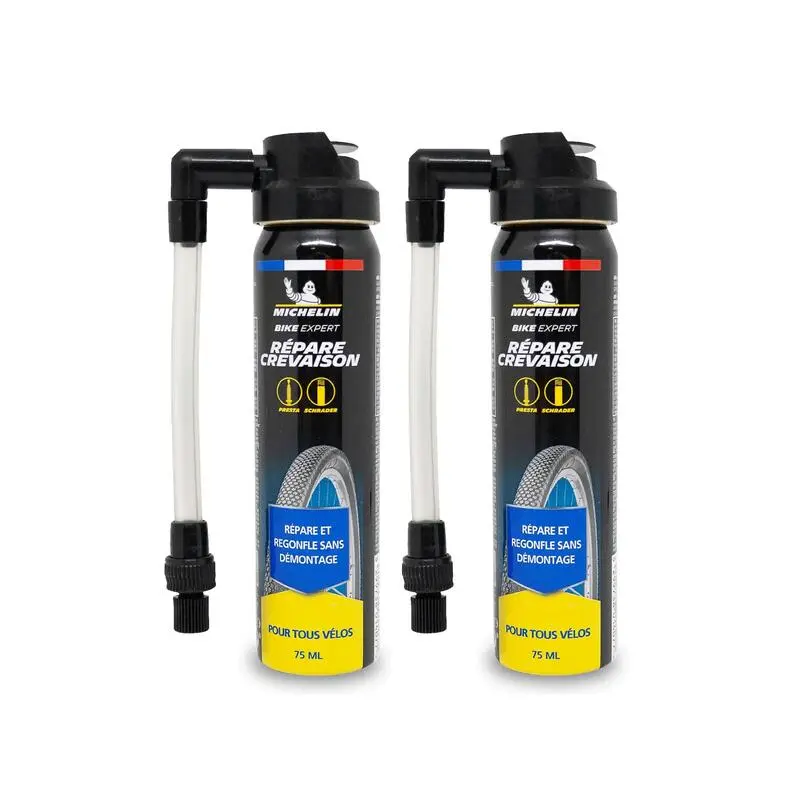 2er-Set Fahrrad-Reifenreparatur-Sprays, 75 ml