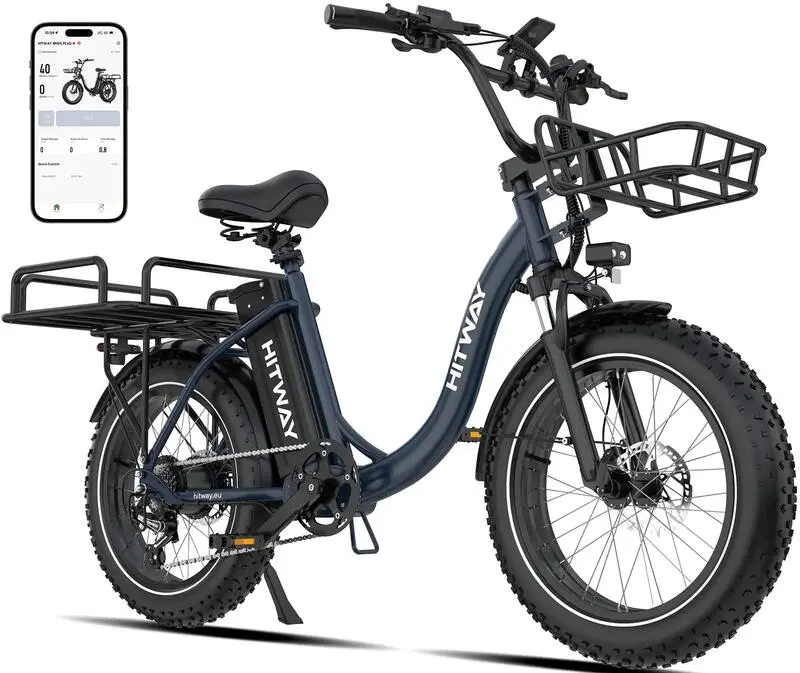 E-Bike 20*4,0 zoll Lasten-Elektrofahrrad, 1296Wh, bis zu 160 KM, BK6S PLUS