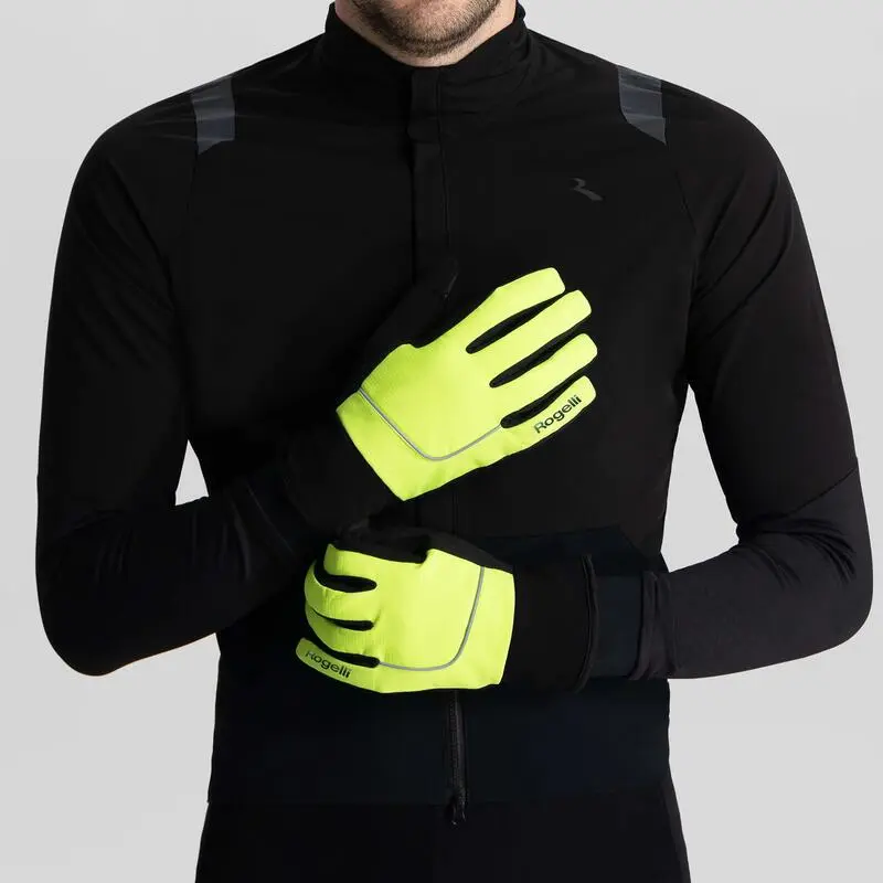 Fahrradhandschuhe Wasserdicht Winter Essential Herren Neon