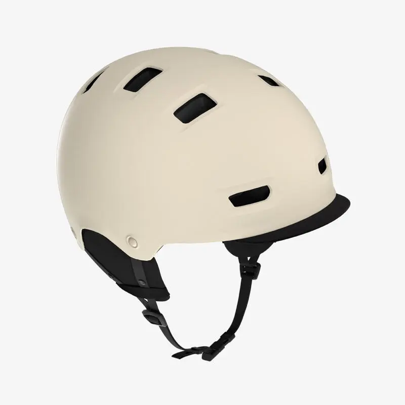 Fahrradhelm City 500 Bowl beige