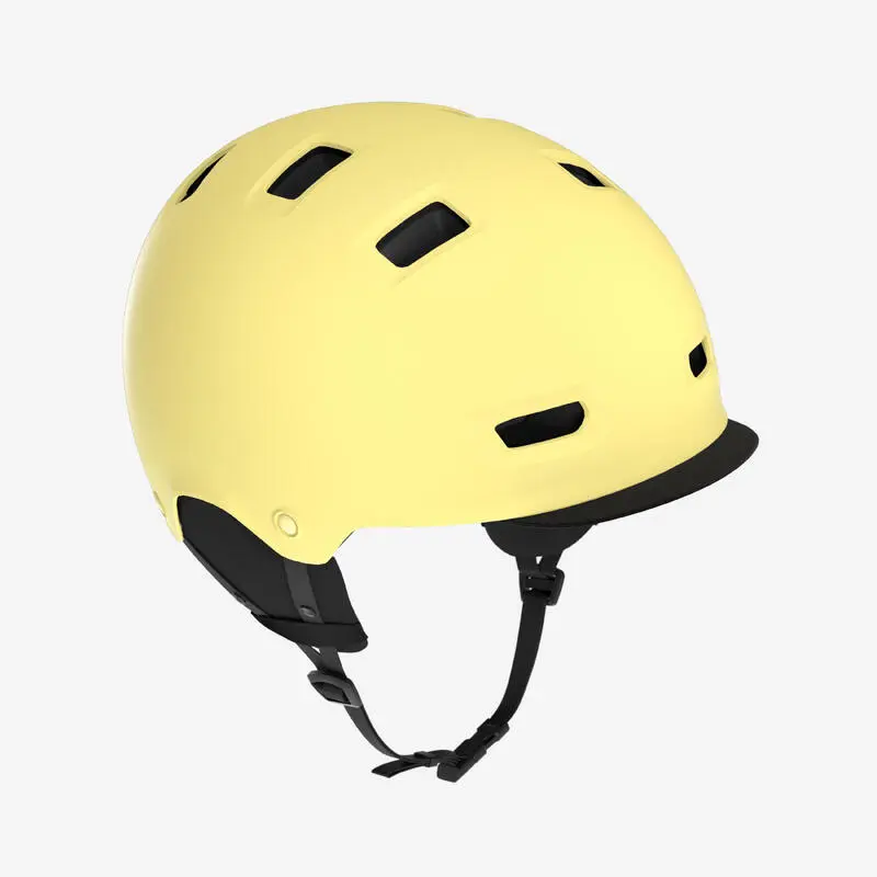 Fahrradhelm City 500 Bowl gelb