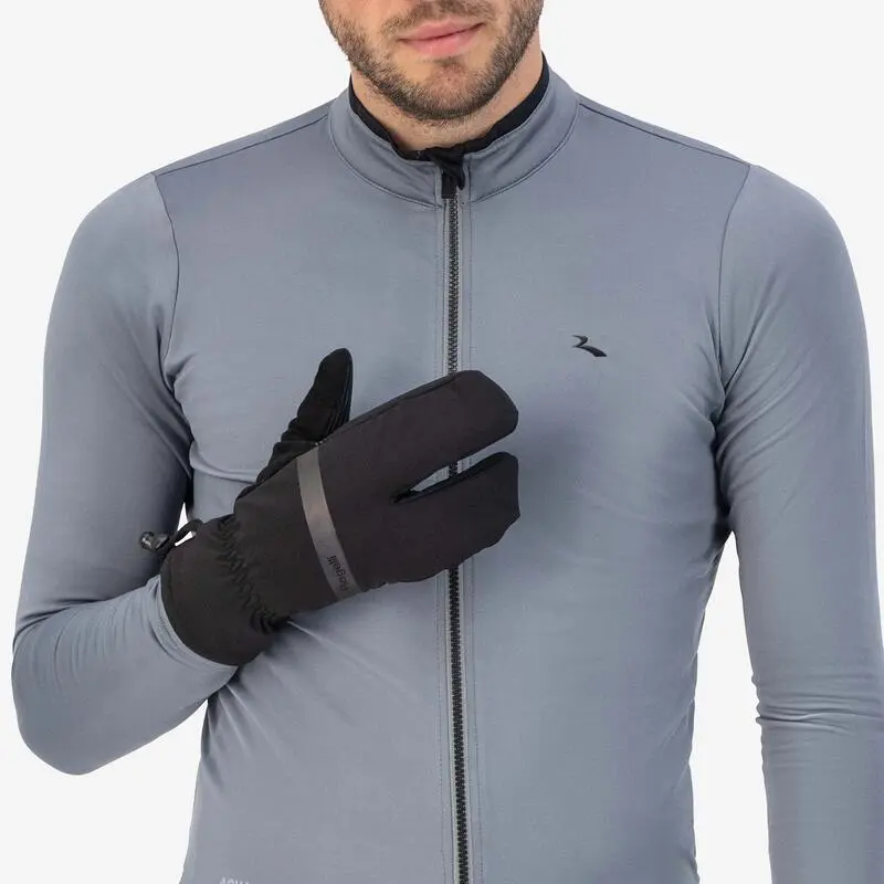 Fahrradhandschuhe Wasserdicht Winter Nova Lobster Herren Schwarz