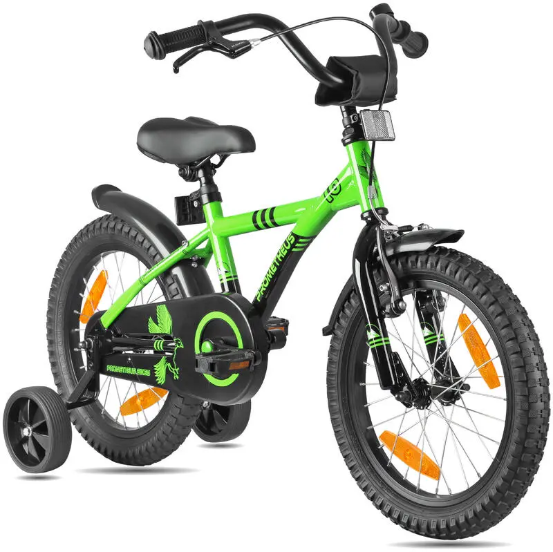 Kinderfahrrad 16 Zoll ab 4 Jahren mit Rücktritt & Stützrädern – HAWK