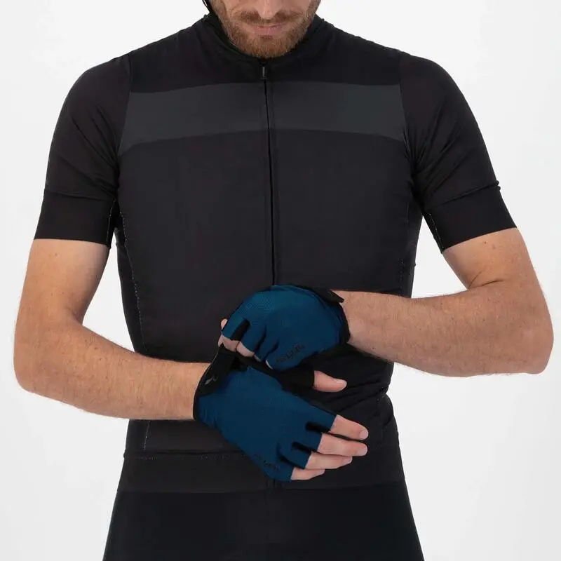 Fahrradhandschuhe Kurzfinger Sommer Core Herren Dunkelblau