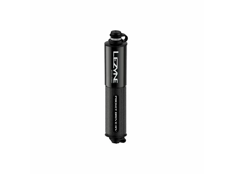 Lezyne Handpumpe CNC HV Pocket Drive Gloss Black 140 - 14,0