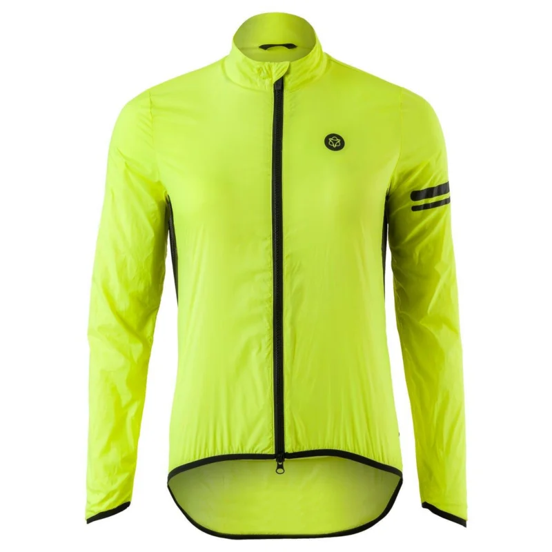 Damen Radsport Windjacke Essential winddicht atmungsaktiv gelb