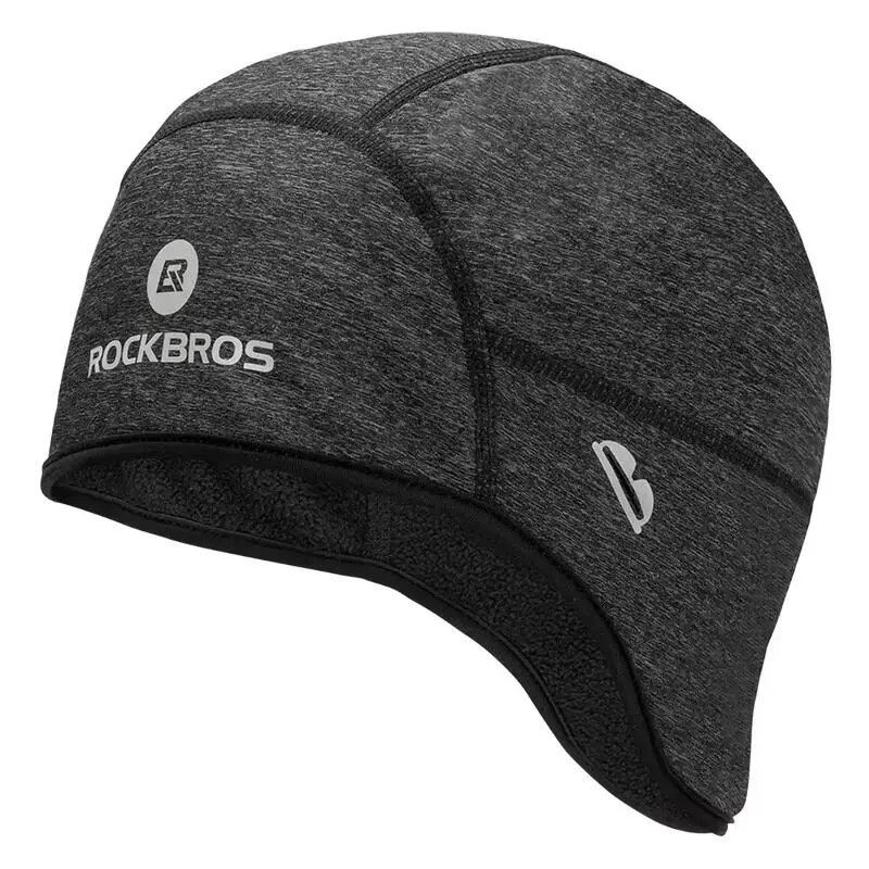 Winter-Fahrradmütze Rockbros unter dem Helm mit Öffnungen für Brillen