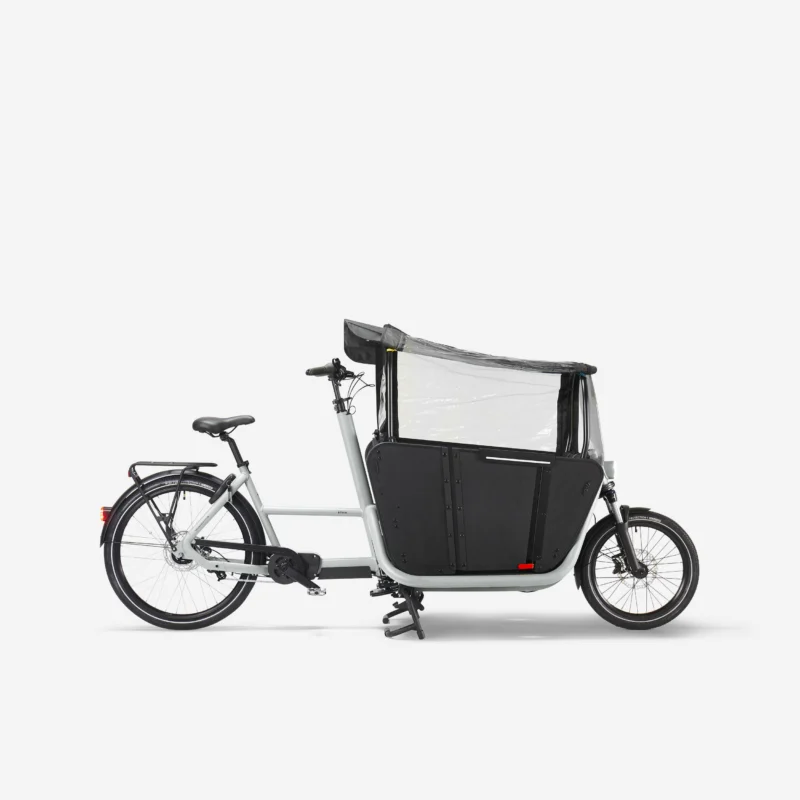 E-Lastenfahrrad Cargobike Long John F900E Family weiß