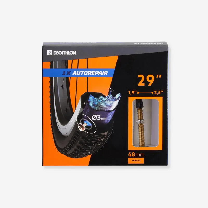 Fahrradschlauch 29 × 1,9/2,5 selbstreparierend französisches Ventil 48 mm