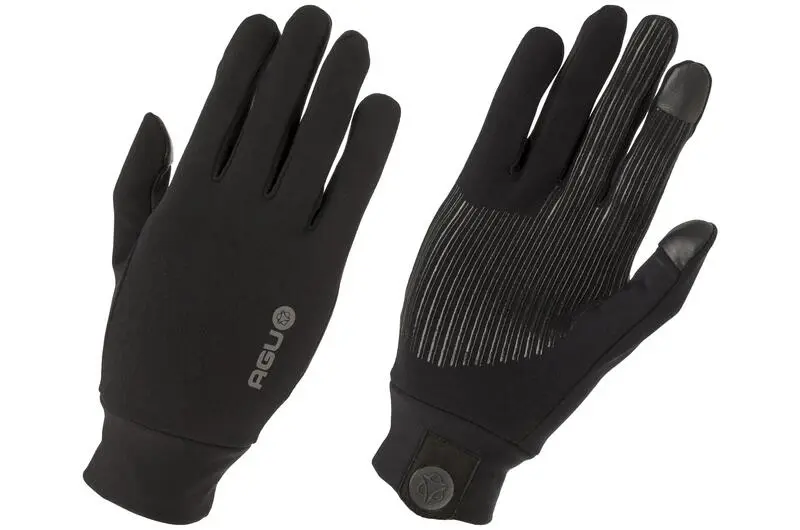 Fahrradhandschuhe Stretch mit Grip und Touchscreen Funktion schwarz L