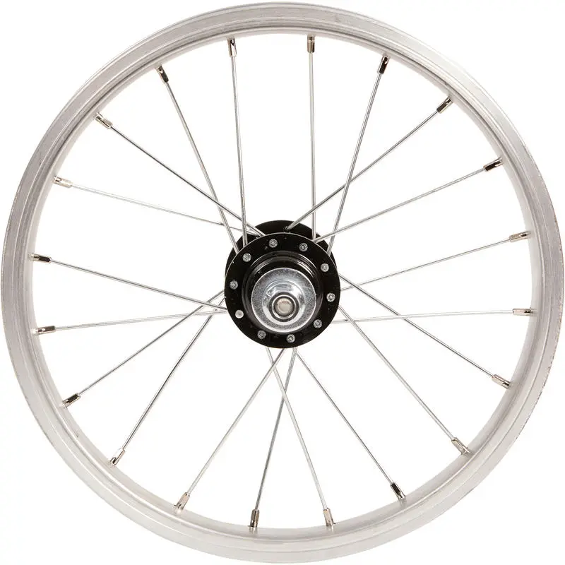 Hinterrad 14" Freilauf Trommelbremse/V-Brake Kinder silber