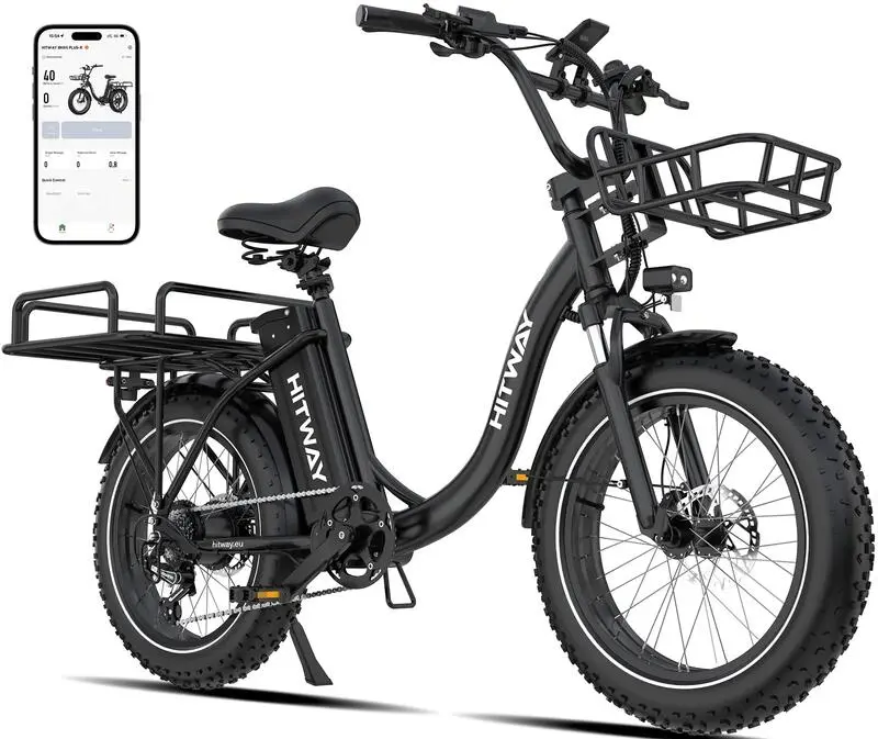 E-Bike 20*4,0 zoll Lasten-Elektrofahrrad, 1296Wh, bis zu 160 KM, BK6S PLUS