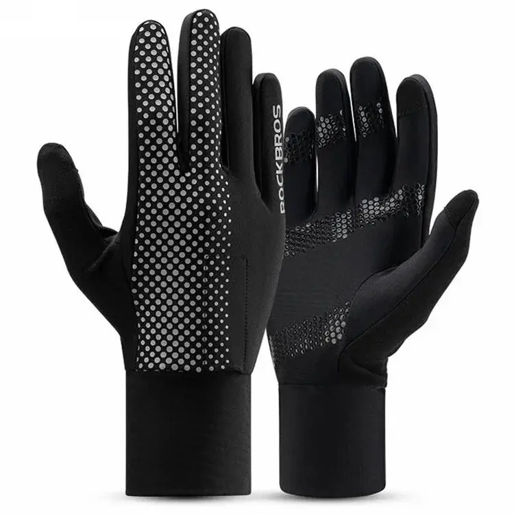 Paar Handschuhe Radsport vollfinger atmungsaktiv rutschfest
