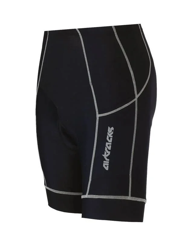 Herren Fahrradhose Kurz Radhose Pro Schwarz Grau