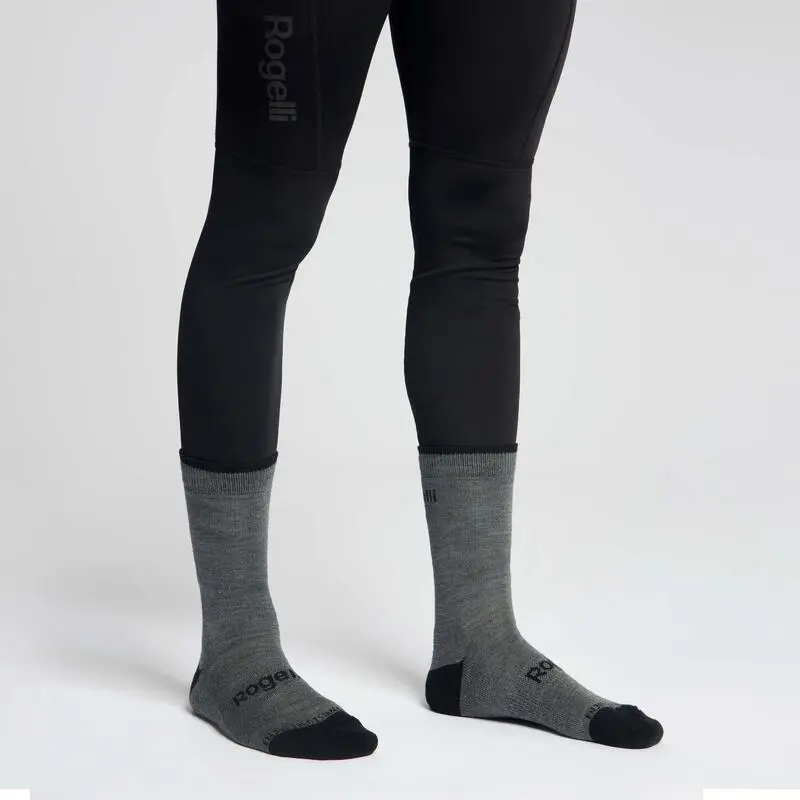 Fahrradsocken Rennrad Winter Merinowolle