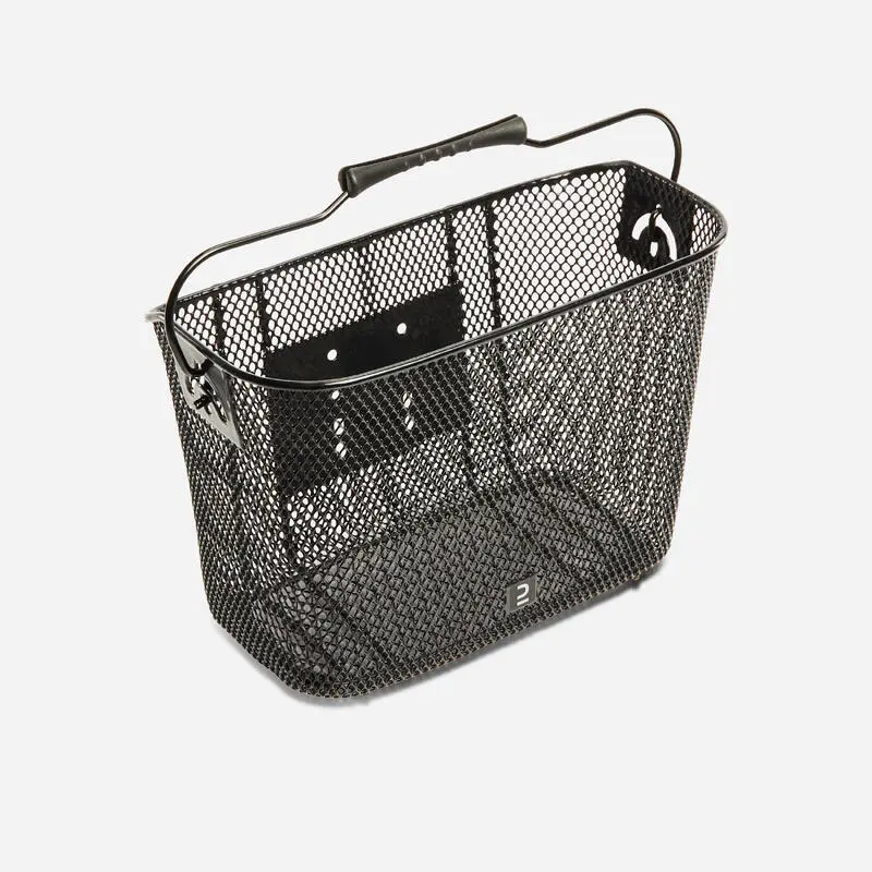 Lenkerkorb Kinderfahrrad Metall 9 L schwarz