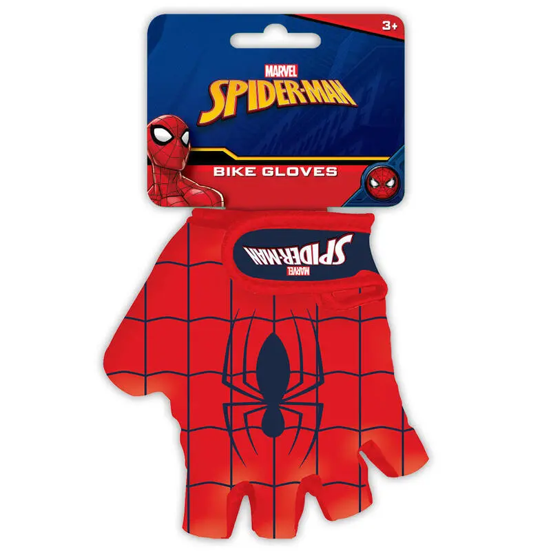 Jungen-Fahrradhandschuhe Spider-Man, rot