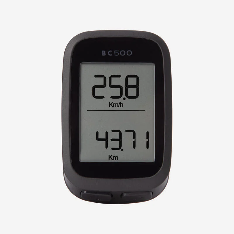 Fahrradcomputer Van Rysel BC 500 kabellos schwarz