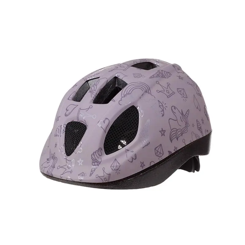 Kinder Fahrradhelm Fantasy Lila