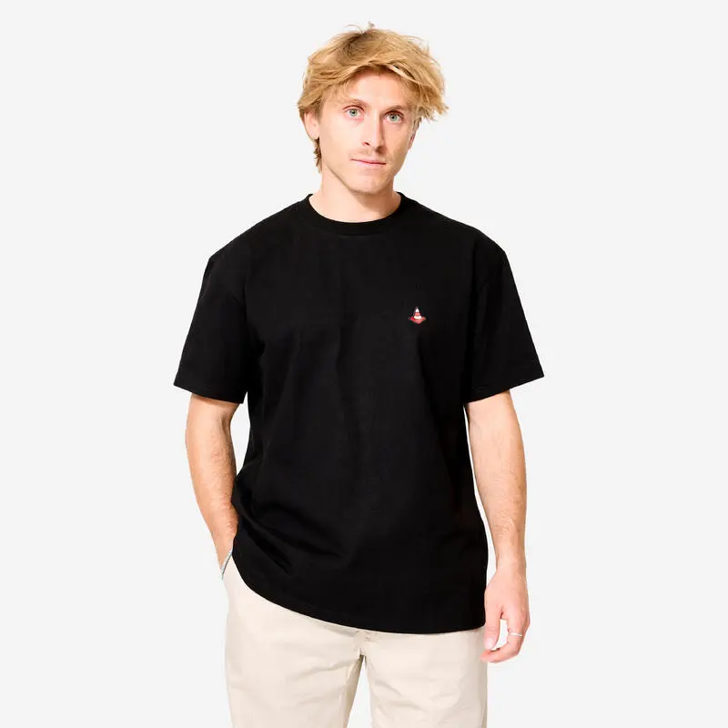 T-Shirt Skateboard - TS500 Traffic schwarz